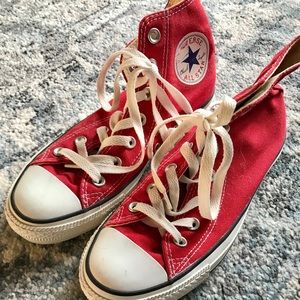 Red Converse All Star Sneakers